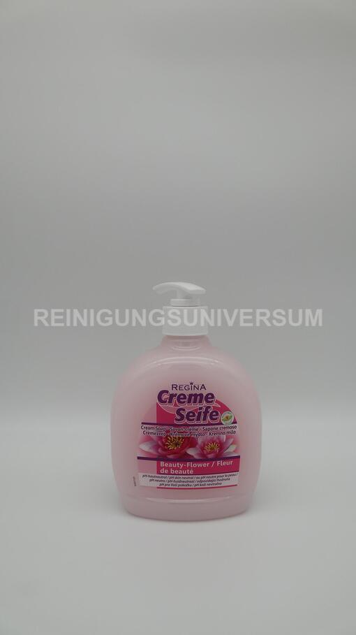 Creme-Seife flüssig mit Dispenser-Deckel, 500 ml, Flower